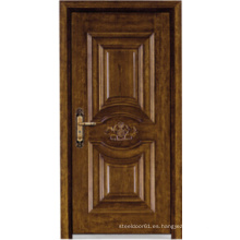 Puerta acorazada de madera de acero del estilo turco (LTK-A037)